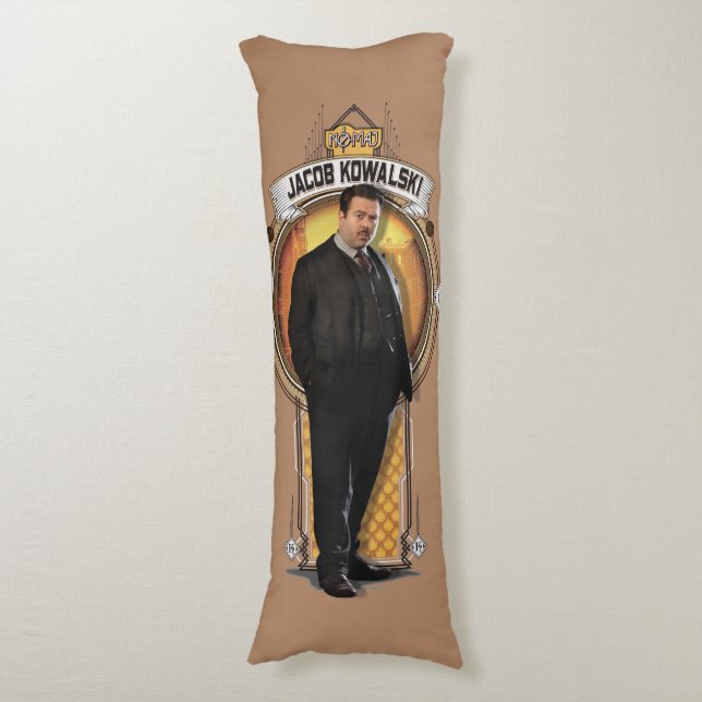 Coussins Longs Panneau Art déco JACOB KOWALSKI™ (Devant (Vertical))