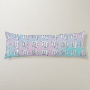 Coussins Longs Panneau Virgo Zodiac sur Pastels Mère de Perle
