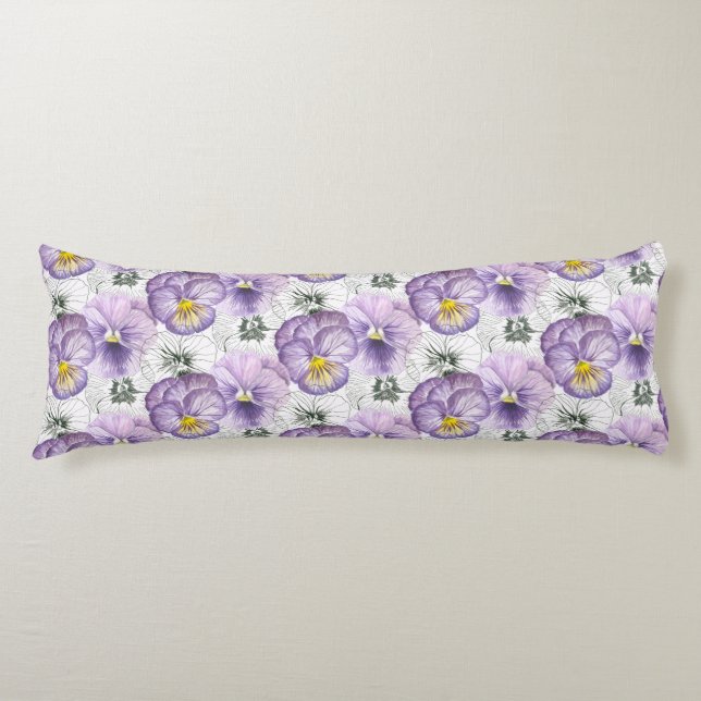 Coussins Longs Pansy motif (Devant)