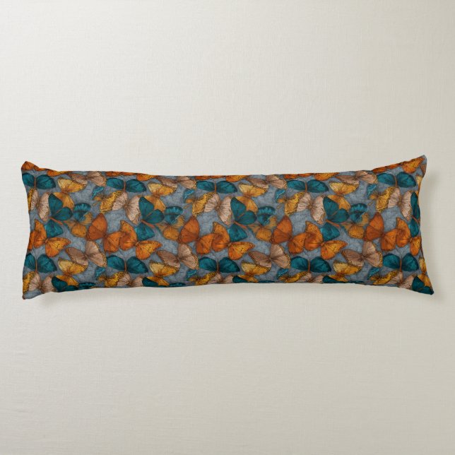 Coussins Longs Papier Camo Floral Décor Intérieur Moderne Grosses (Dos)