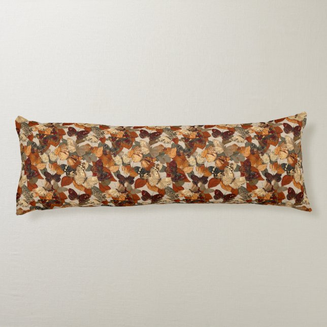 Coussins Longs Papier Camo Nature Salon à Manger Décor Moderne Dé (Dos)