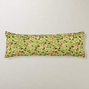 Coussins Longs Papier peint floral Chèvrefeuille miel de William