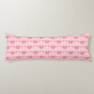 Coussins Longs Papillon Art déco stylisé - corail rose