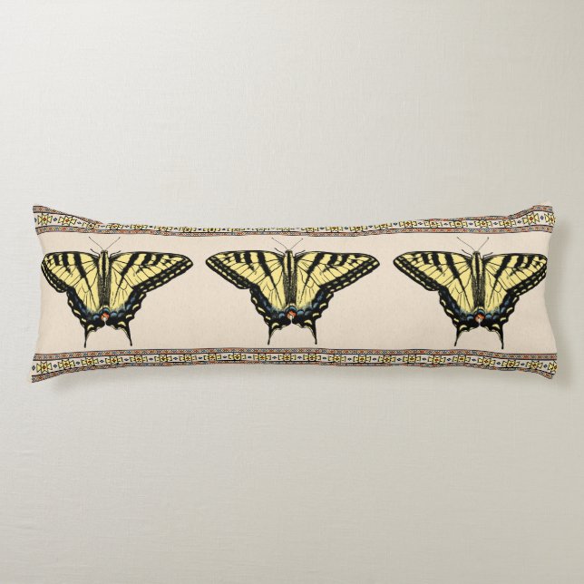 Coussins Longs Papillon Southwestern jaune Swallowtail (Devant)