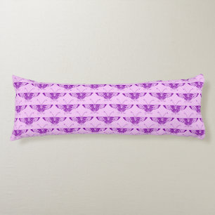 Coussins Longs Papillon stylisé Art Déco - violet et orchidée