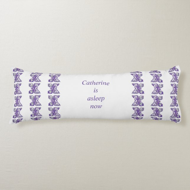 Coussins Longs Papillons à fleurs (Devant)