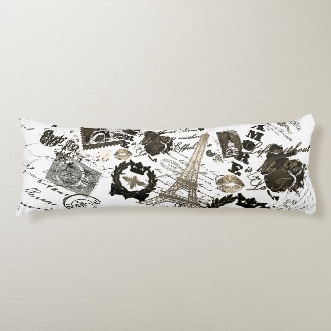 Coussins Longs Paris : La Tour Eiffel (Devant)