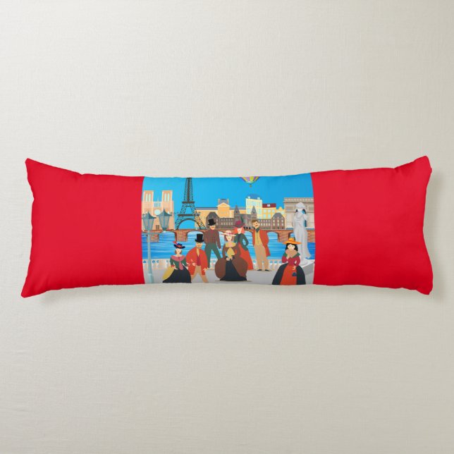 Coussins Longs Paris victorien (Devant)