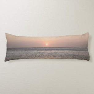 Coussins Longs Pastel Caribbean Sunset #1 #coucher de soleil #mur