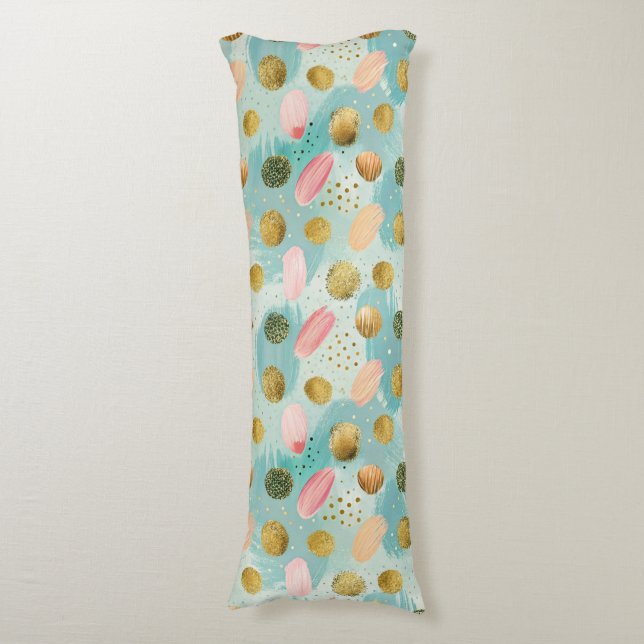 Coussins Longs Pastel Confetti Parties scintillant Motif Abstrait (Devant (Vertical))