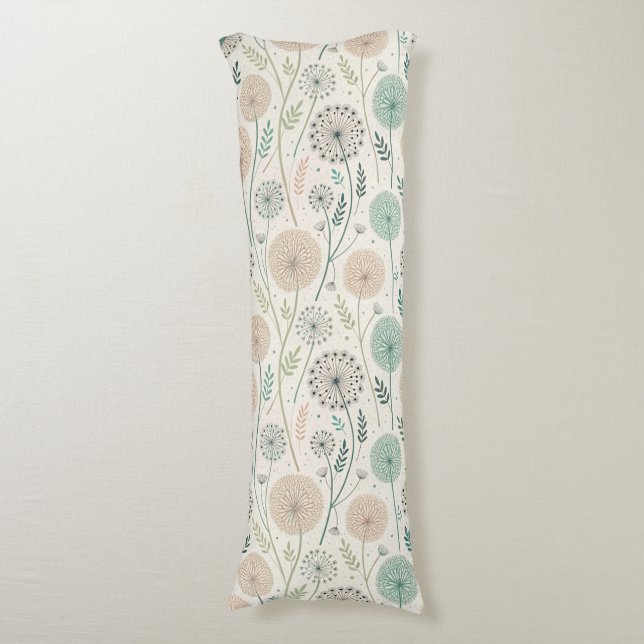 Coussins Longs Pastel Dandelion Dreams - Flore lunaire (2) (Devant (Vertical))