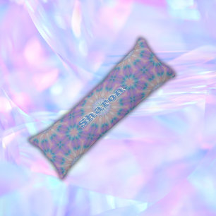 Coussins Longs Pastel Mère de Perle Nom du Motif Monogramme