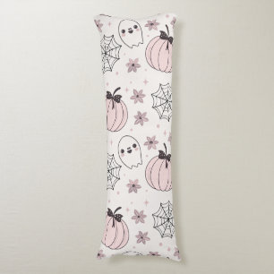Coussins Longs Pastel Pink Halloween Motif sans couture