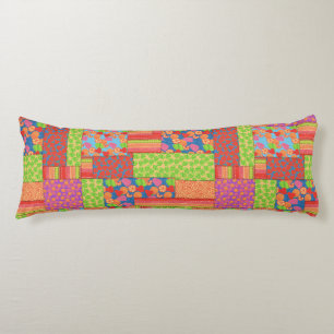 Coussins Longs Patchwork de Faux colorés de Fruits d'été Motifs