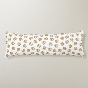 Coussins Longs Pâtes de chien, Pâtes de chien, Pâtes d'or orange