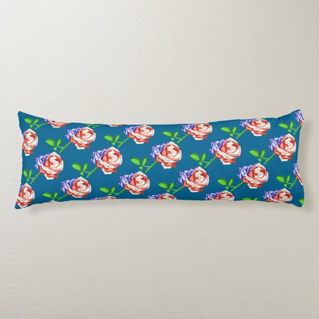Coussins Longs Patriotique Drapeau Rose Oreiller (Devant)