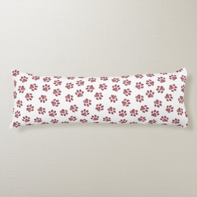 Coussins Longs Patrouilles de Doodle, Paws de Chien, Paws De Bour (Devant)