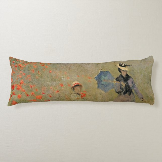 Coussins Longs Pavots sauvages de Claude Monet |, près (Devant)