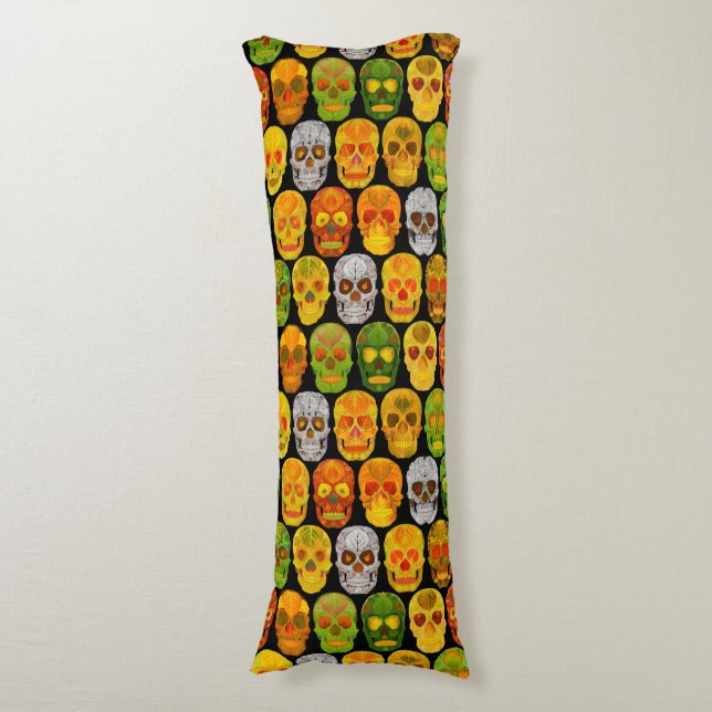 Coussins Longs Peaux feuille Aspen Skulls sans couture motif 2018 (Devant (Vertical))