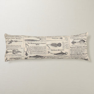 Coussins Longs Pêche leures Publicité Pêcheur Art