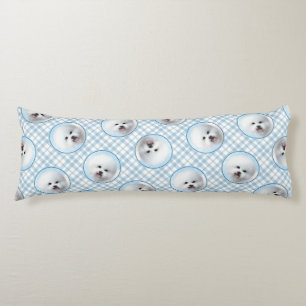 Coussins Longs Peinture Bichon Frise Tenerife Chien Blanc Mignon 