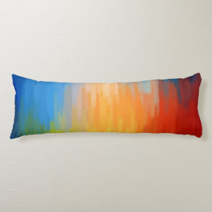 Coussins Longs Peinture colorée Abstraite