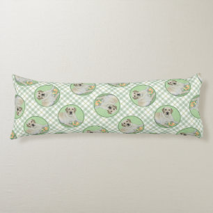 Coussins Longs Peinture de balles de tennis et de retrieur du Lab