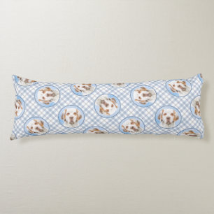 Coussins Longs Peinture de Clumber Spaniel Chien Original Mignon 