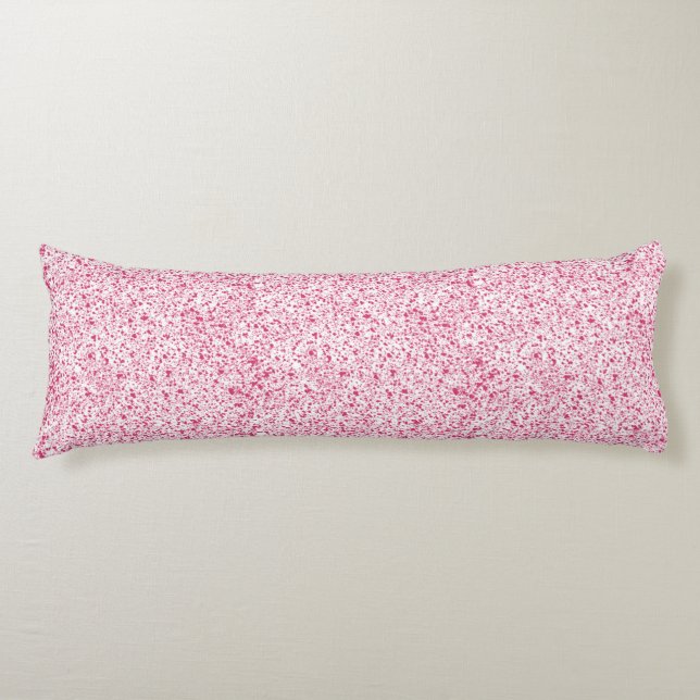 Coussins Longs Peinture de coeur rose chaud, éclaboussée (Devant)