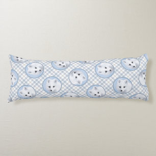 Coussins Longs Peinture d'hiver de Fox Arctique Art original de l