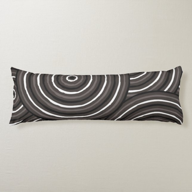 Coussins Longs Peinture en ligne autochtone (Devant)