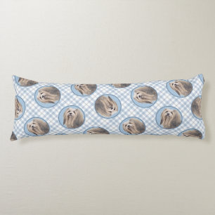 Coussins Longs Peinture Havanaise Silver mignonne Artiste Pot Ori