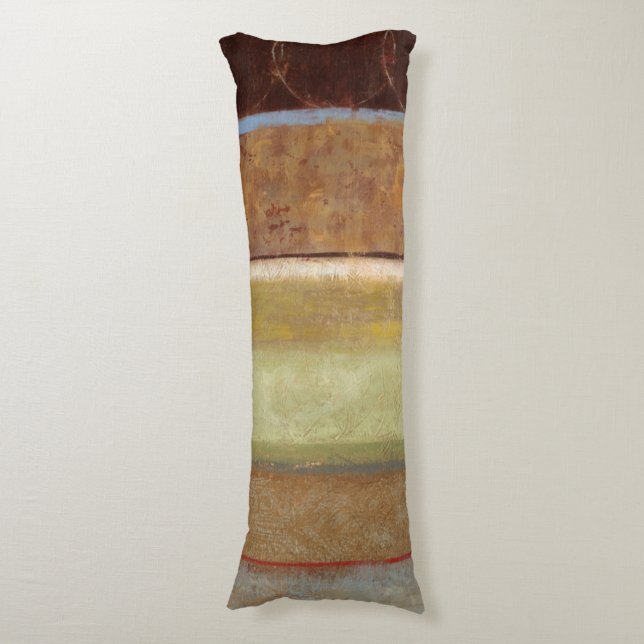 Coussins Longs Peinture moderne dans les tons de terre par Norman (Devant (Vertical))