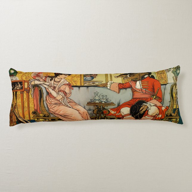 Coussins Longs Personnages Classiques de Contes de Fées de Beauté (Dos)