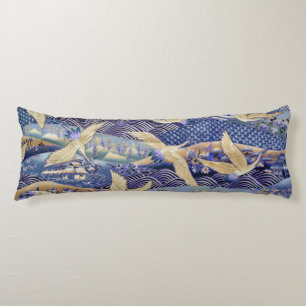 Coussins Longs Personnalisation de la grue japonaise