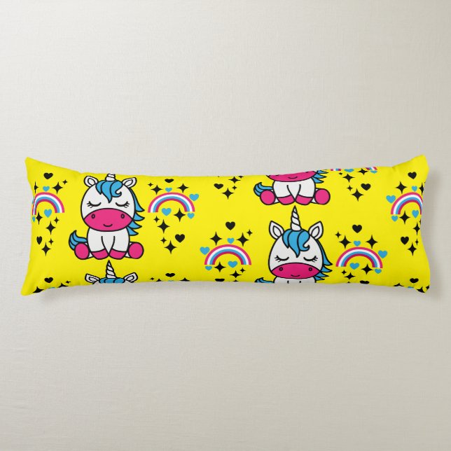 Coussins Longs Petites filles Unicorn Pony (Devant)