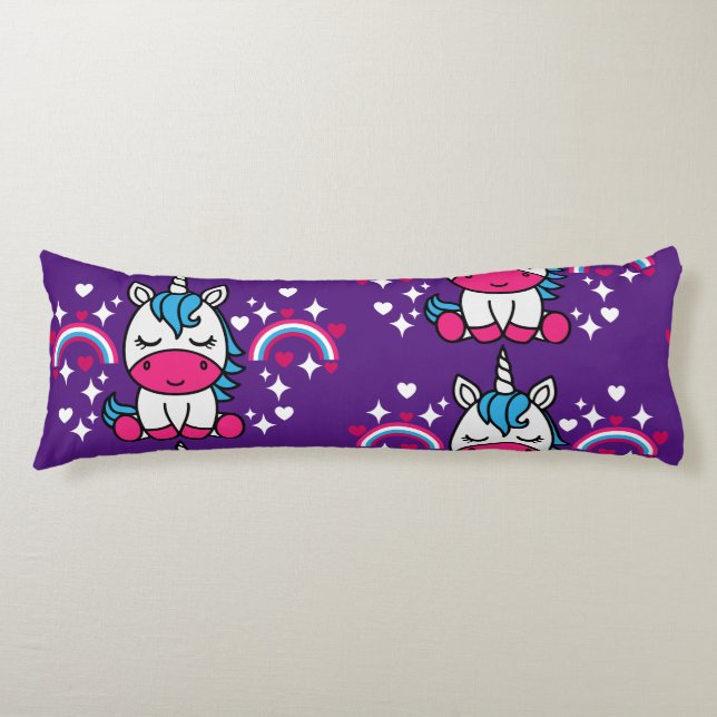 Coussins Longs Petites filles Unicorn Pony (Devant)