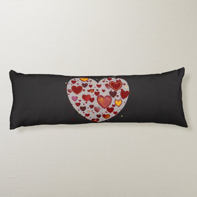 Coussins Longs Petits Coeurs (Dos)