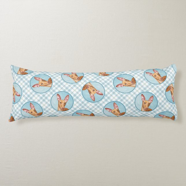 Coussins Longs Pharaon Hound Peinture châtaigne Original Chien Ar (Devant)