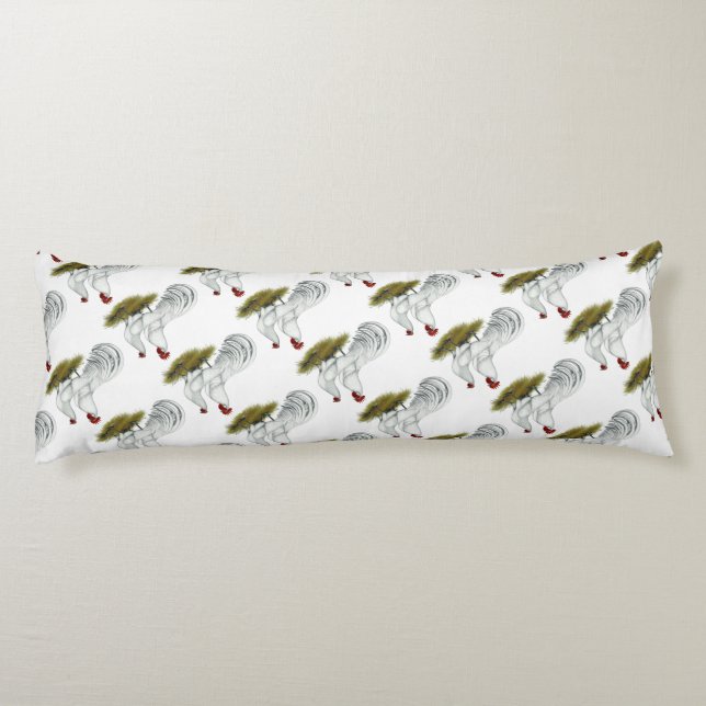Coussins Longs Phoenix : Paire blanche (Dos)