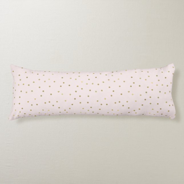 Coussins Longs Pink Blush Gold Sparkt Confetti (Devant)