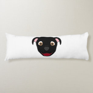 Coussins Longs Pitbull noir