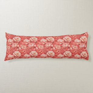 Coussins Longs Pivoines Décor Rustique Bohème Extérieur