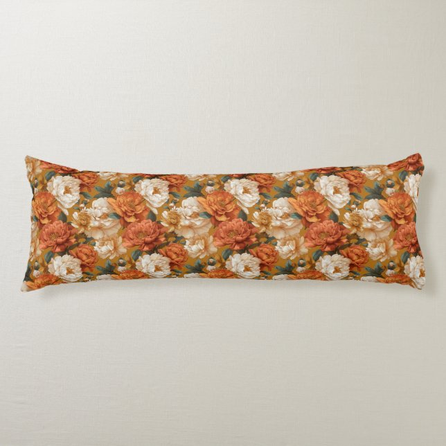 Coussins Longs Pivoines Fleur Moderne Ferme Moderne Sol (Devant)