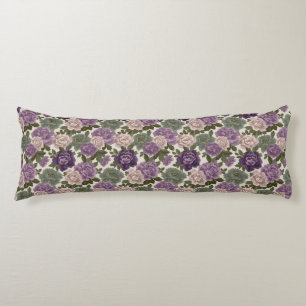 Coussins Longs Pivoines Floral Décor Chambre d'hôte Rétro Duvet