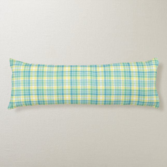 Coussins Longs Plaid en pastel (Devant)