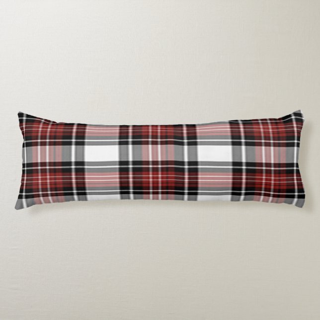 Coussins Longs Plaqué rouge et noir (Devant)