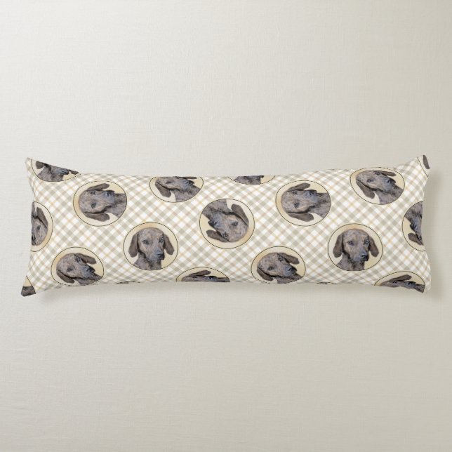 Coussins Longs Plott Hound Peinture Brindle Cute Original Chien A (Devant)