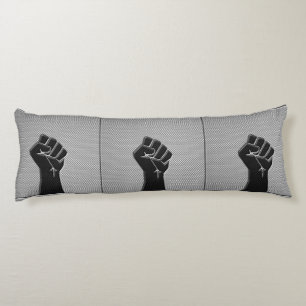 Coussins Longs Poing de solidarité en fibre de carbone