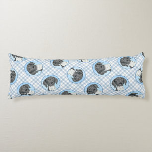 Coussins Longs Pointeur allemand peint art original